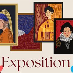 Exposition des enfants du centre de loisirs