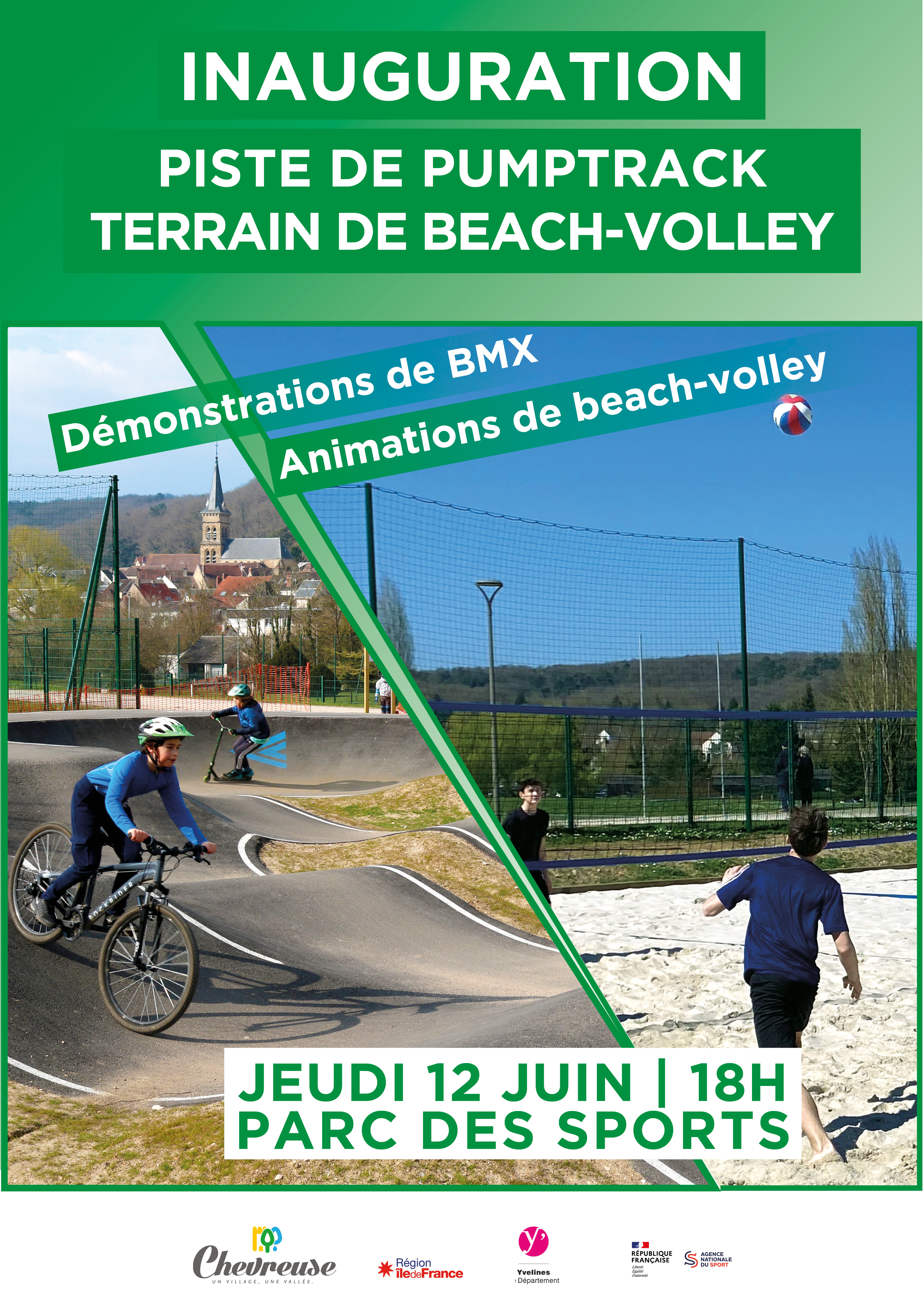 Inauguration Pumptrack et Beach Volley Affiche
