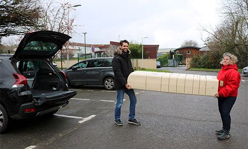 Distribution de récupérateurs d'eau