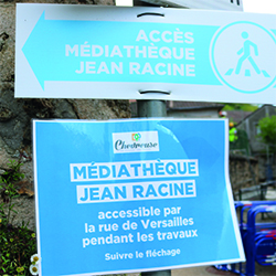 Médiathèque ouverte durant la durée des travaux